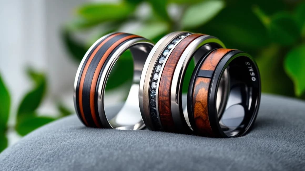 Stylish Options for Gunmetal Wedding Bands for Men with Unmatched Elegance