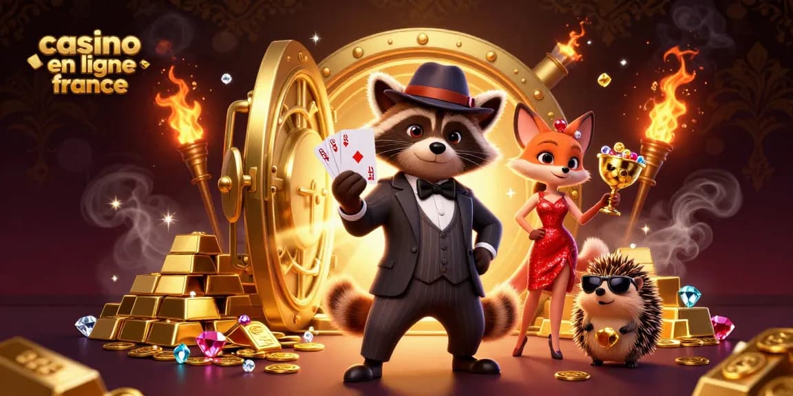 Découvrez un casino en ligne France avec une scène animée, des personnages charmants et des trésors éclatants.