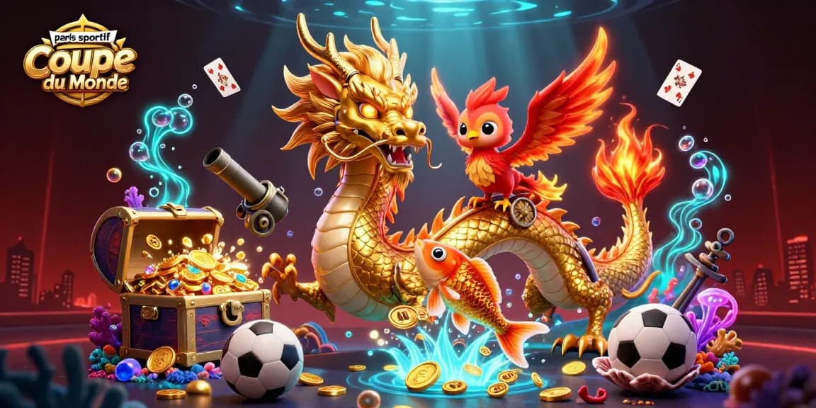 Pariez avec confiance sur la Coupe du Monde, ce dragon doré et phénix optimisent vos cotes.