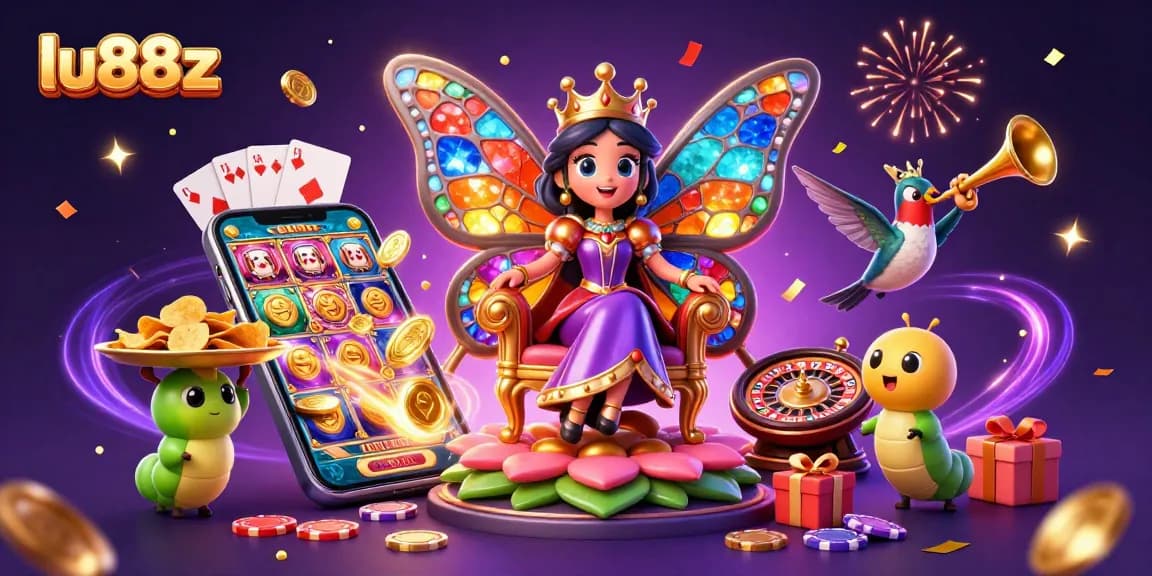 Play vibrant slots with lu88z, where golden coins and spinning reels create excitement!