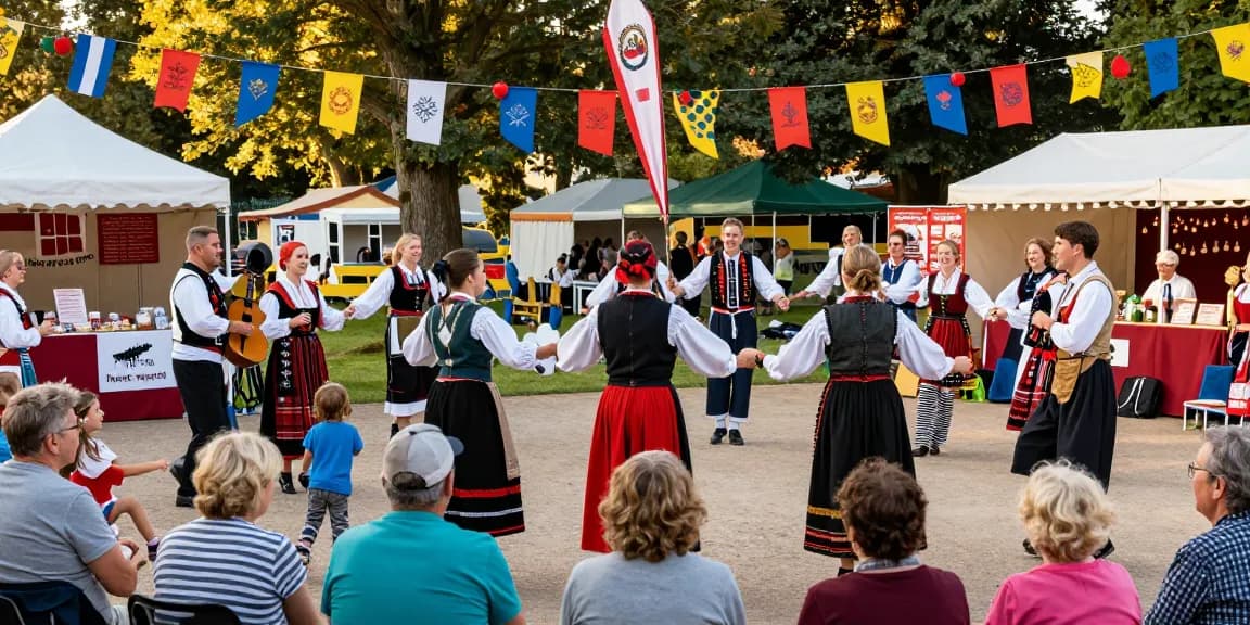 Breton cultural festival at Thabor Park celebrating m98 with traditional music and vibrant community activities.
