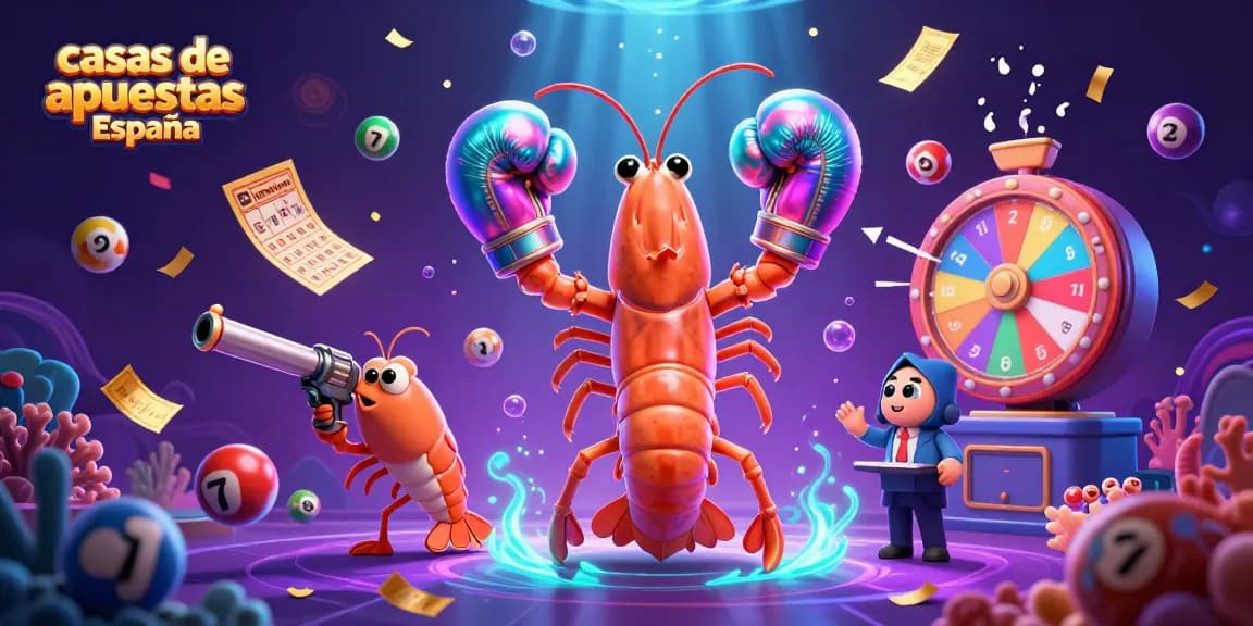 Casas de apuestas en España: Apuesta dinámica y emocionante con coloridos elementos de juego.