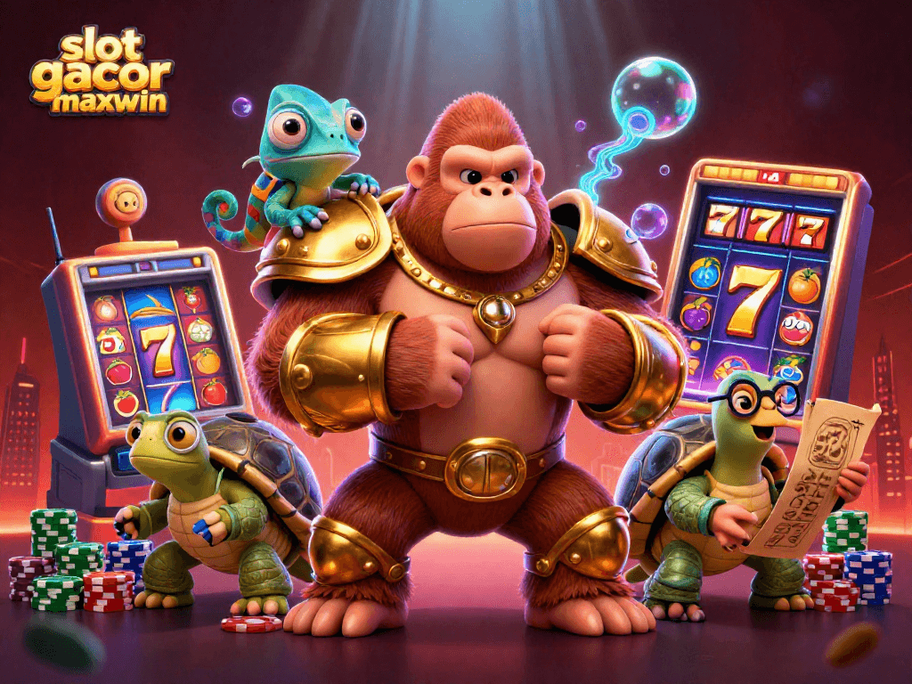 Experience thrilling wins with slot gacor maxwin in a vibrant, action-packed casino scene.