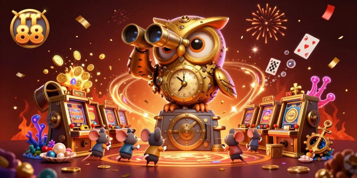 Experience thrilling gameplay at rr 88 with vibrant, animated characters and exciting casino elements.