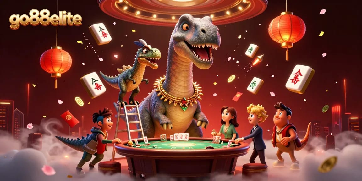 Engage in fun with go88elite amid a lively 3D casino scene full of exciting elements.