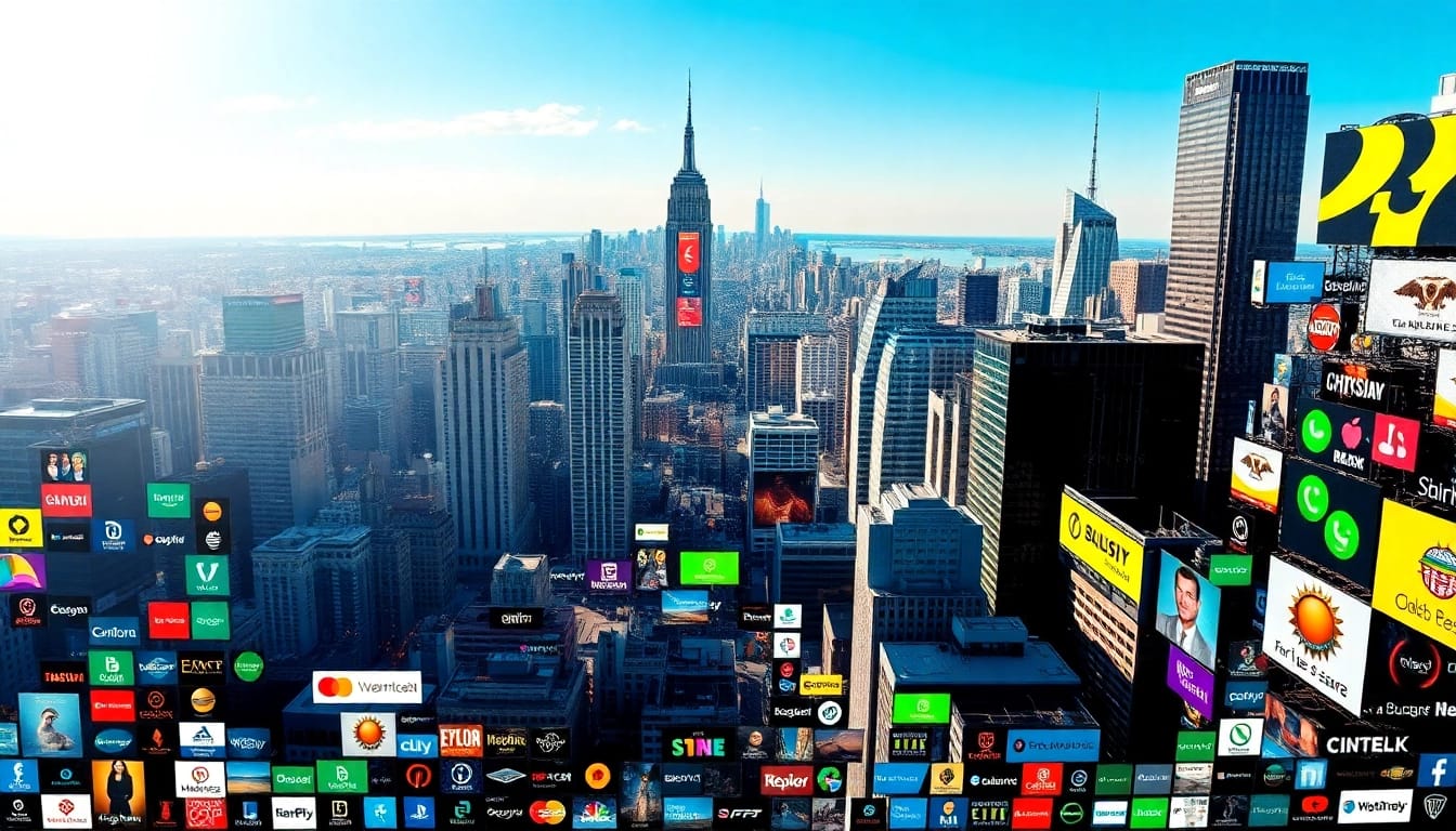 Engaging visual representation showcasing the million dollar homepage concept with vibrant logos.