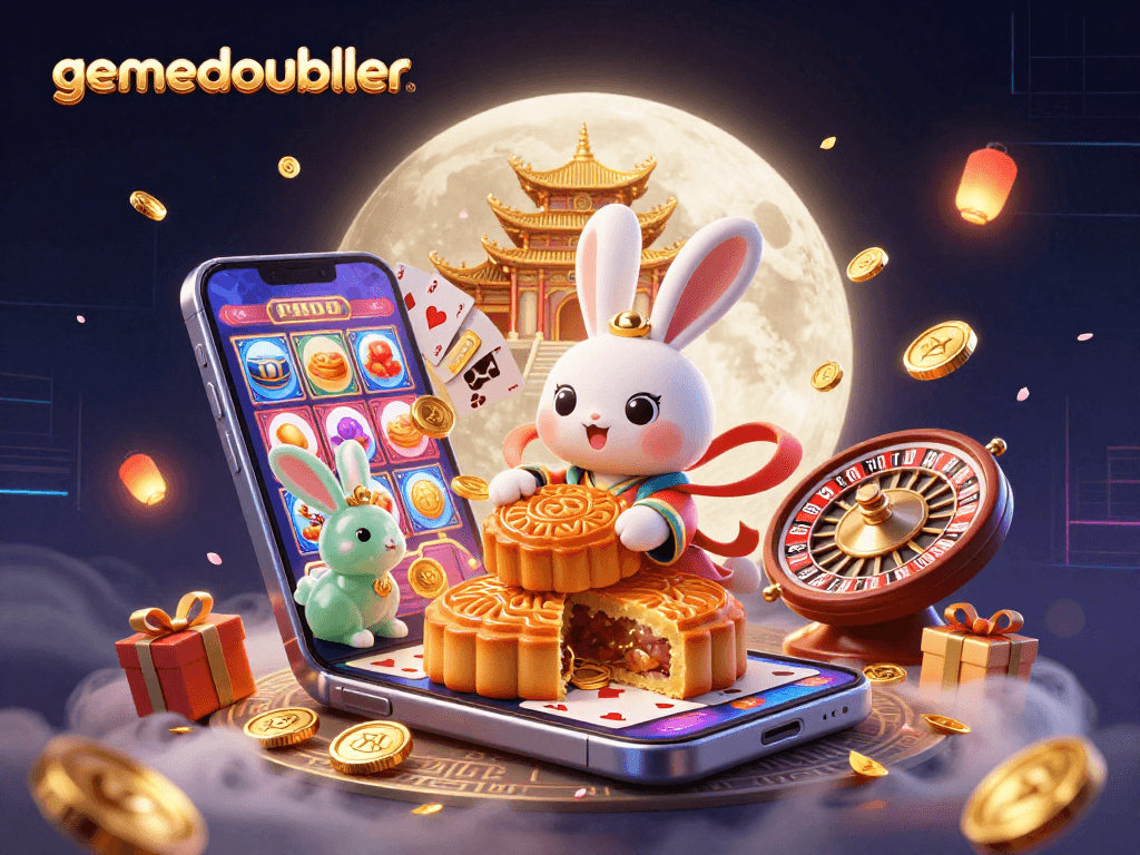 Engaging 3D illustration depicting gamedoubler's vibrant casino atmosphere with dynamic gameplay elements.