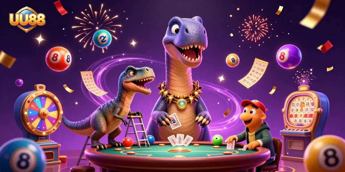 Join the excitement at UU88 with dynamic lottery balls and casino fun!