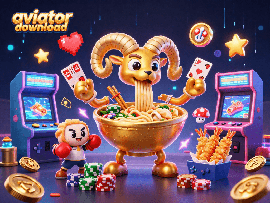 Engage with the vibrant aviator download scene featuring animated casino characters in an electrifying atmosphere.