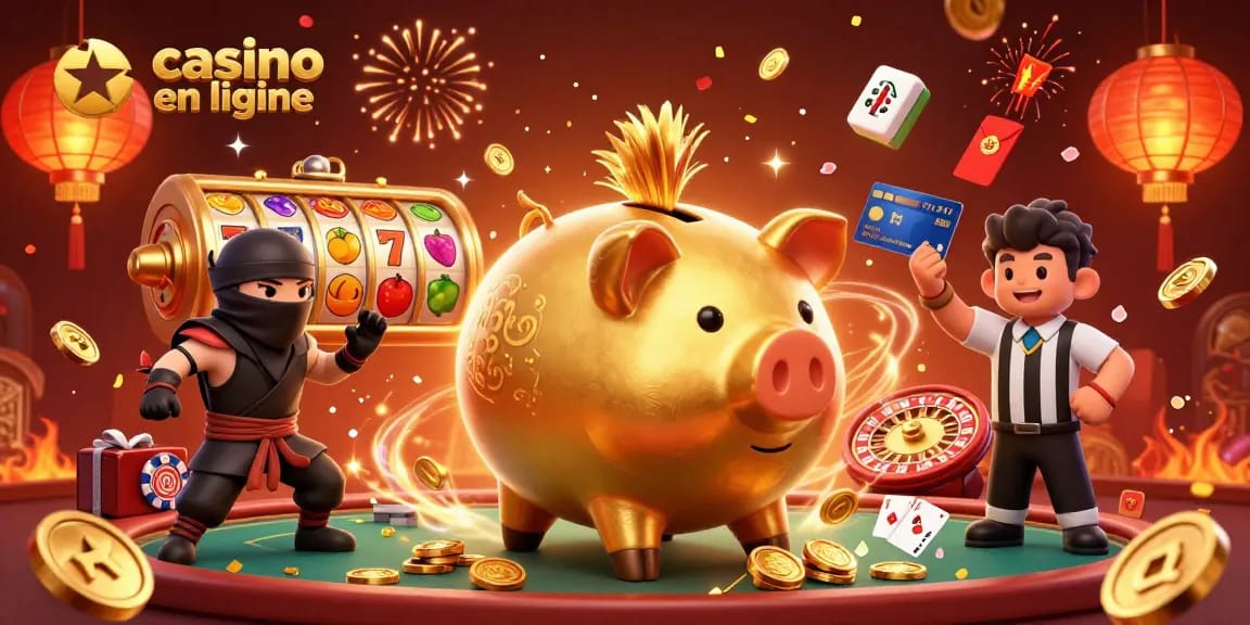 Accéder à des gains en jouant au casino en ligne avec une scène dynamique et festive.