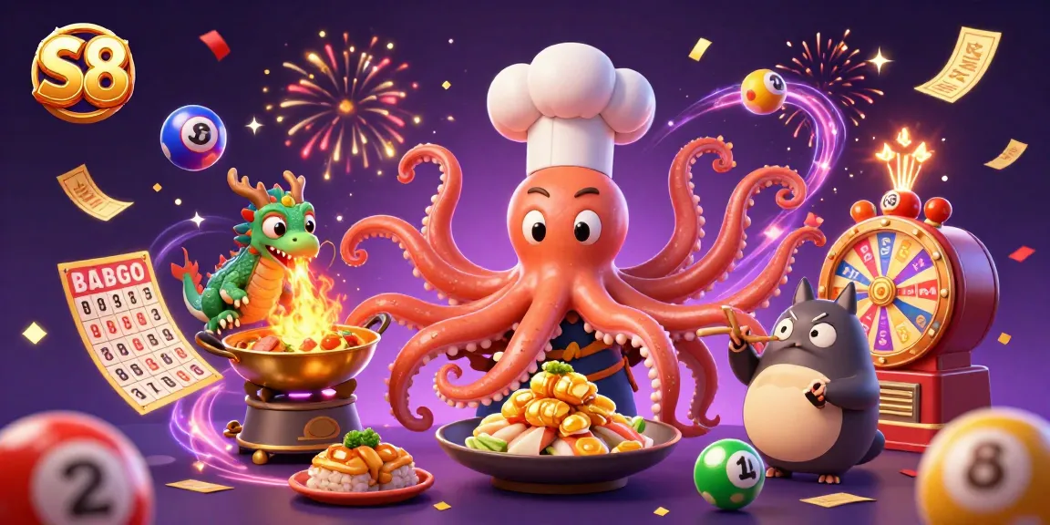 S8 delivers immersive gambling experiences with vibrant illustrations showcasing thrilling game elements and characters.