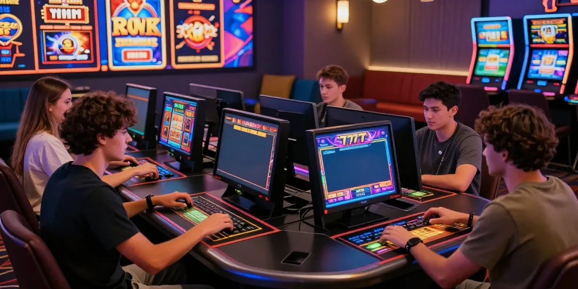 Friends enjoying the excitement of slot777 games at a modern online casino.