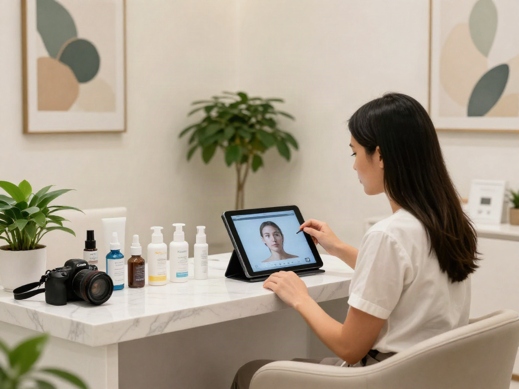 ClinicEvo better than QOVES for personalized beauty analysis in a modern consulting room