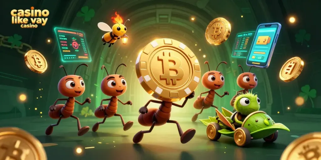 Join the thrilling adventure of a casino like yay casino with ants heisting a poker chip!