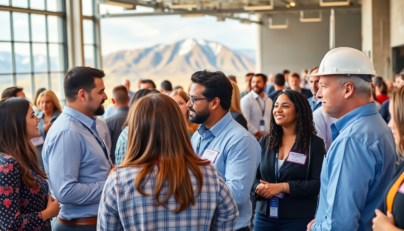 Join contractor association Colorado event showcasing diverse contractors networking and discussing projects.