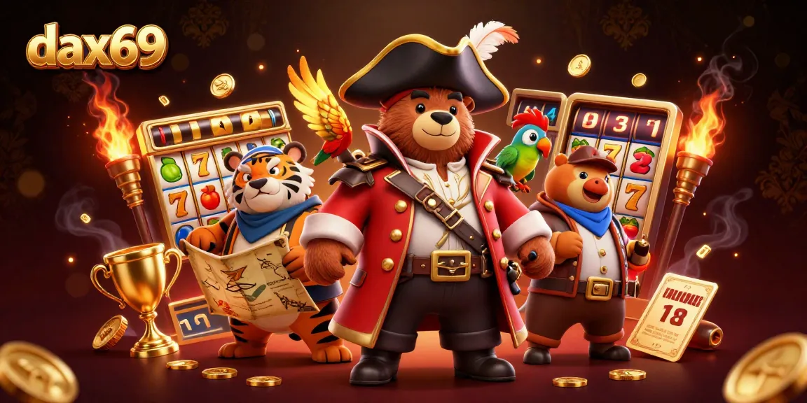 dax69 menggemparkan dunia kasino dengan gambar berani karakter kartun 3D yang menangkap suasana perjudian