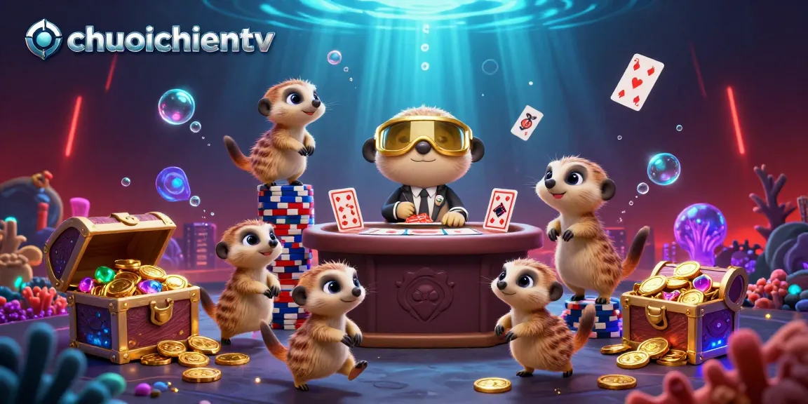 Experience thrilling gameplay with chuoichientv's lively meerkat casino operation filled with vibrant details.
