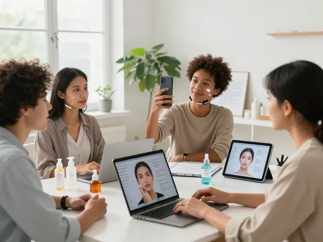 Dynamic scene depicting diverse individuals exploring alternatives to QOVES facial analysis technology.