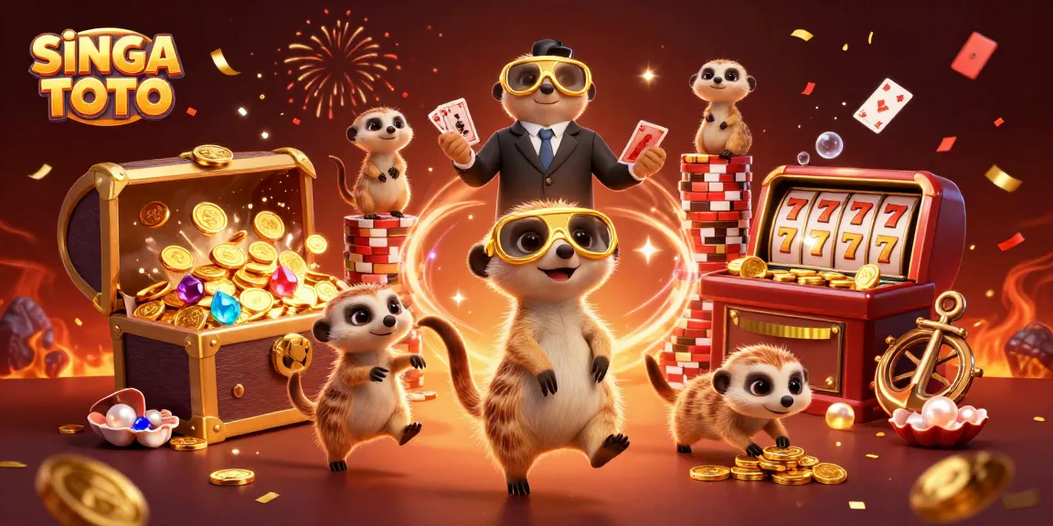 SINGA TOTO menawarkan permainan kasino menarik dengan koloni meerkat lucu di operasi kasino yang megah.