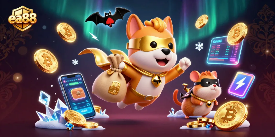 Join the fun at ea88, where a superhero dog and hamster celebrate big wins!