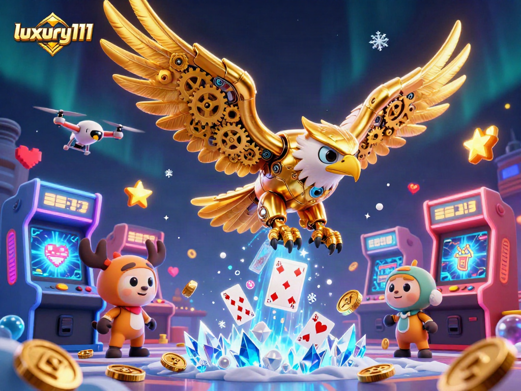 Engage in thrilling gameplay with luxury111 in an immersive casino scene featuring vibrant game elements.