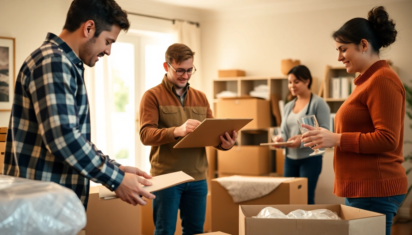 Professional Packing Services team carefully packing home items with care and expertise.