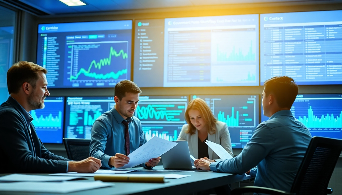 Implementing government procurement workflow automation system with collaborative team efforts and digital tools.