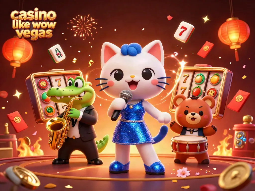 Experience the thrill of casino like WOW Vegas with fun games in a dazzling 3D illustration.