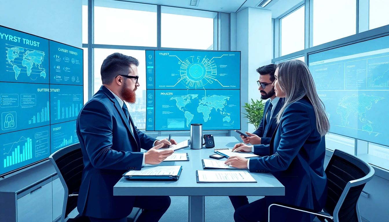 Enhance your cybersecurity with cybersmart strategies in a collaborative office environment.