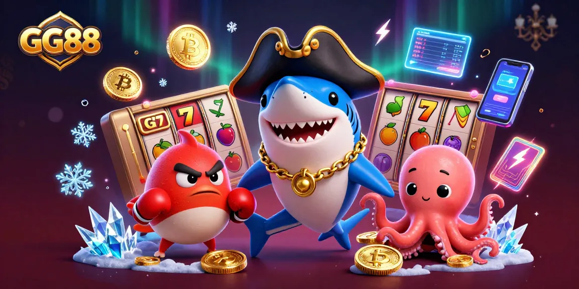 Engaging GG88 casino experience illustrated with vibrant pirate characters and jackpots.