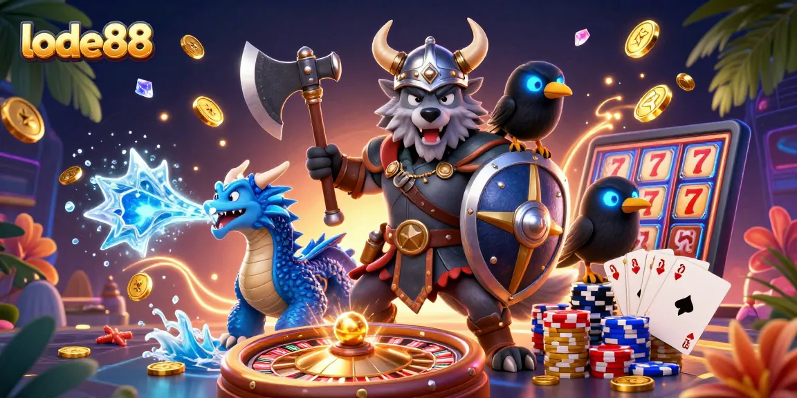 Experience thrilling gaming at lode88 with dynamic characters and vivid casino elements