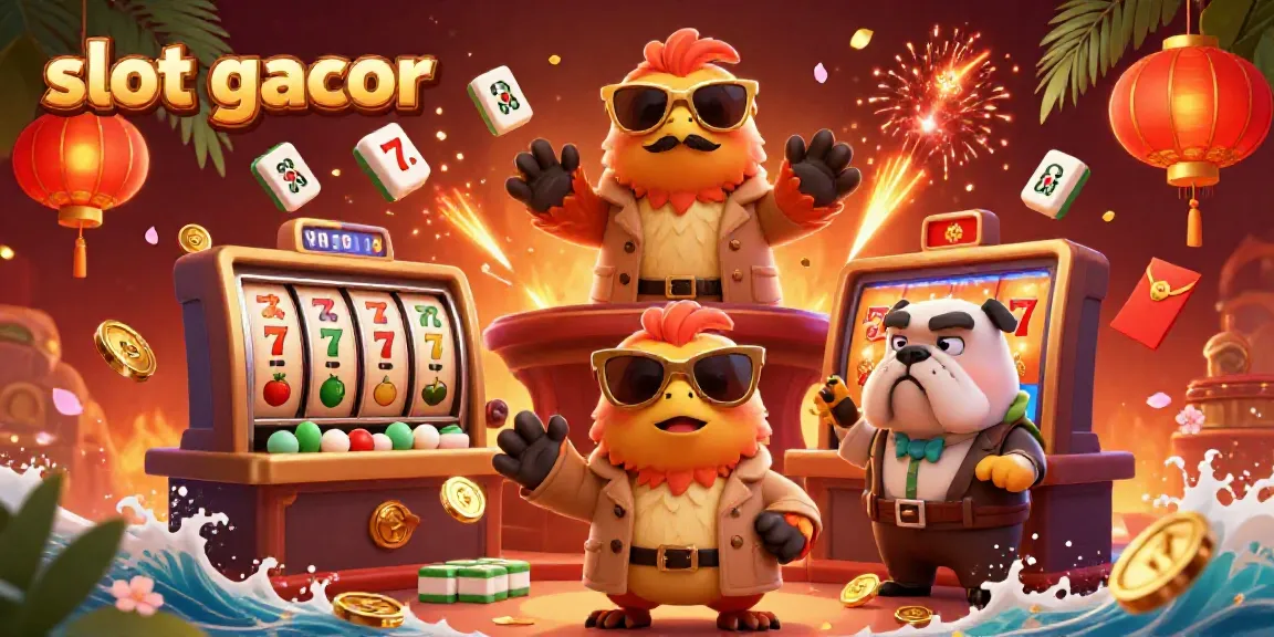 Three raptors in a trench coat enter a VIP lounge, surrounded by slot gacor themed casino elements.
