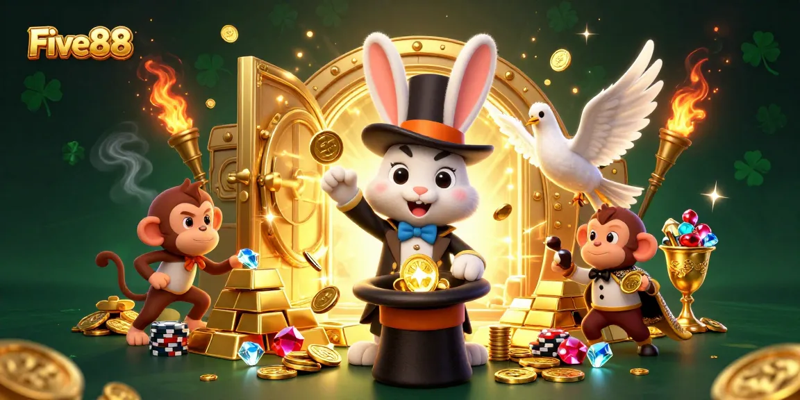 Experience the magic of winning with Five88 as the rabbit conjures wealth and excitement!