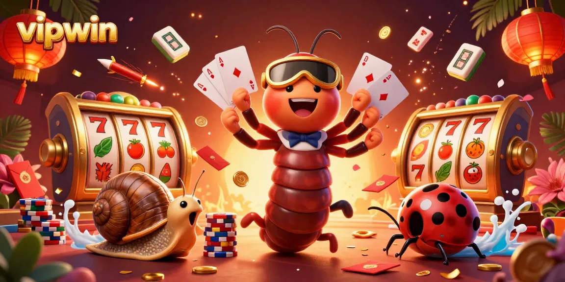 Engage with the vibrant vipwin casino scene showcasing a colorful cartoon dealer handling cards amidst game excitement.