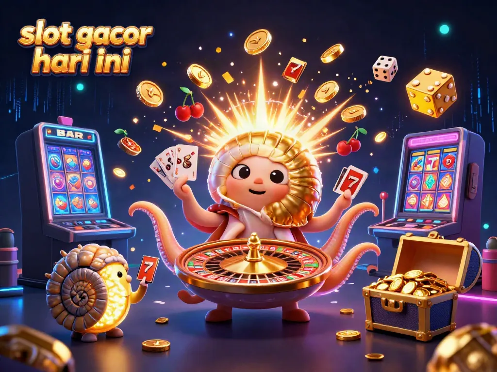 Experience the thrill of winning with slot gacor hari ini in an electrifying casino scene.