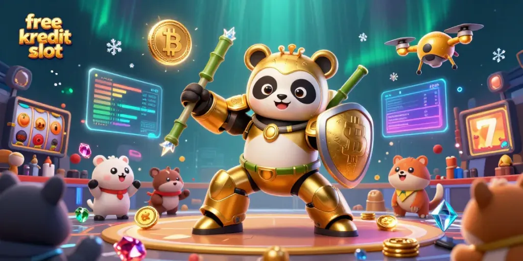 Play slots with free kredit slot at VION88 with the golden panda in an electrifying arena!