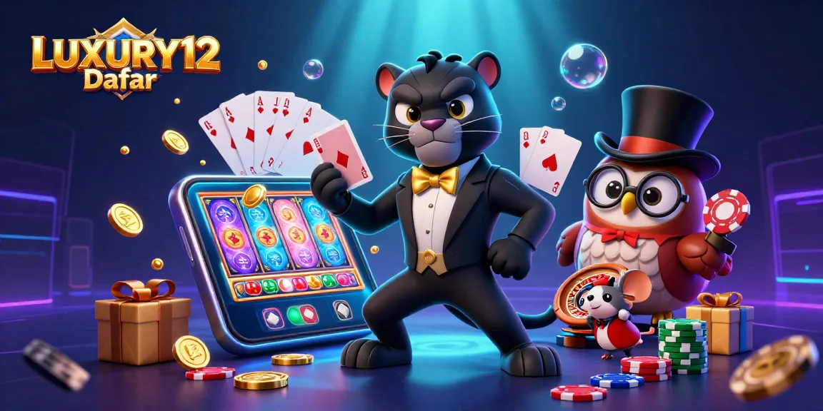 LUXURY12 Daftar dengan karakter unik di dunia kasino, menghadirkan sensasi permainan mesin slot.