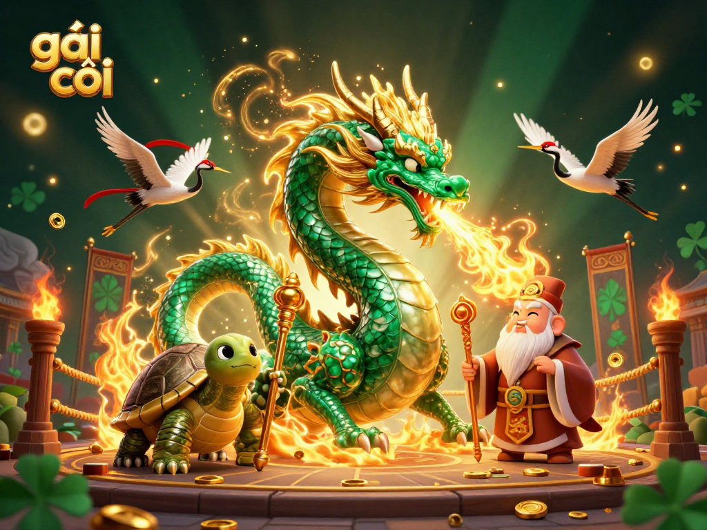 Trải nghiệm gái gọi trong không gian sòng bạc huyền ảo cùng với rồng ngọc và rùa khôn ngoan.