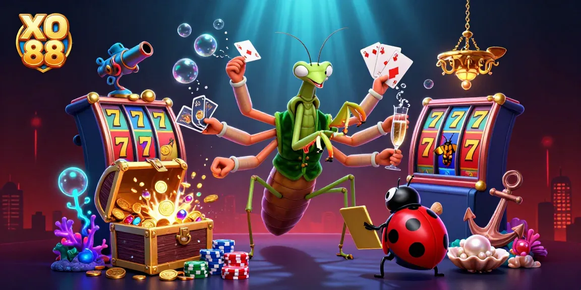 Experience high-stakes action with XO 88's thrilling slots and colorful casino atmosphere.