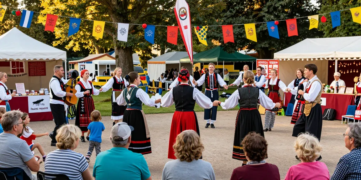 Breton cultural festival at Thabor Park celebrating m98 with traditional music and vibrant community activities.