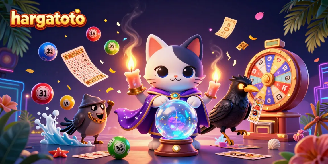Experience the enchanting world of hargatoto with vibrant lottery balls and dynamic casino elements.