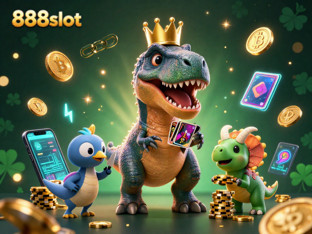 Engage with 888slot's thrilling universe featuring vibrant characters and immersive gaming elements.