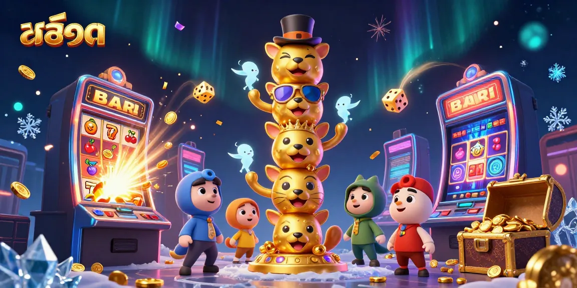 Experience thrilling สล็อต action with vibrant game elements and dynamic characters in a captivating casino scene.