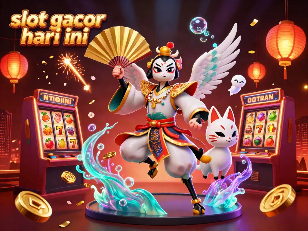 Experience the thrill of slot gacor hari ini with dynamic characters in a vibrant casino atmosphere.
