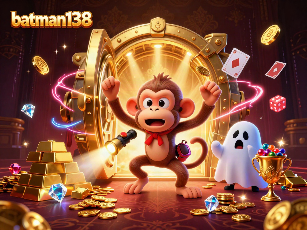 Experience batman138 action in a richly detailed haunted casino with a mischievous monkey and ghost-hunter puppy.