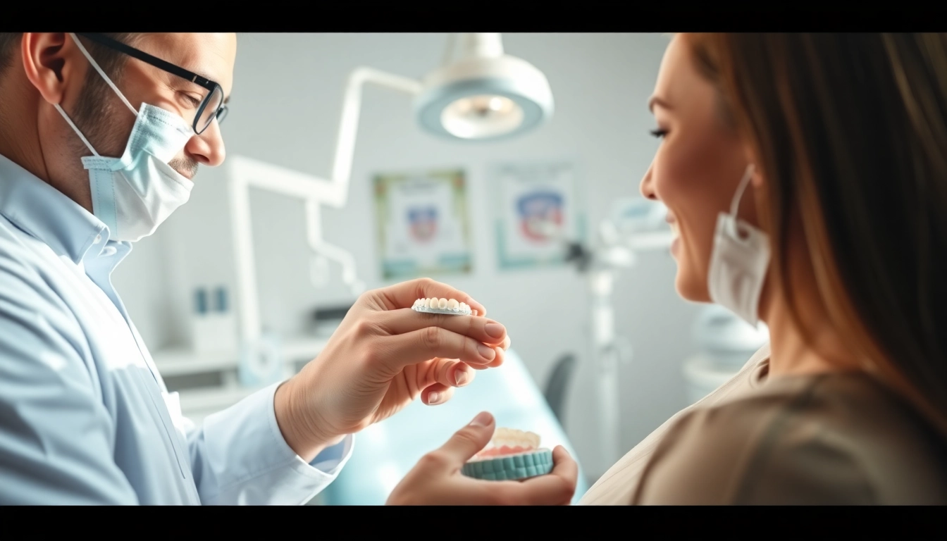 Expertise in orthodontic near me showcased as a professional treats a patient in a modern clinic.