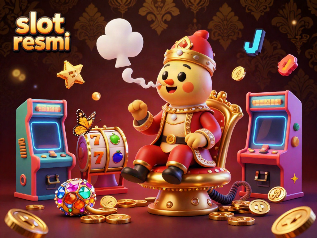 Experience slot resmi adventure with a vibrant 3D scene showcasing a caterpillar hookah-master and colorful slot reels.